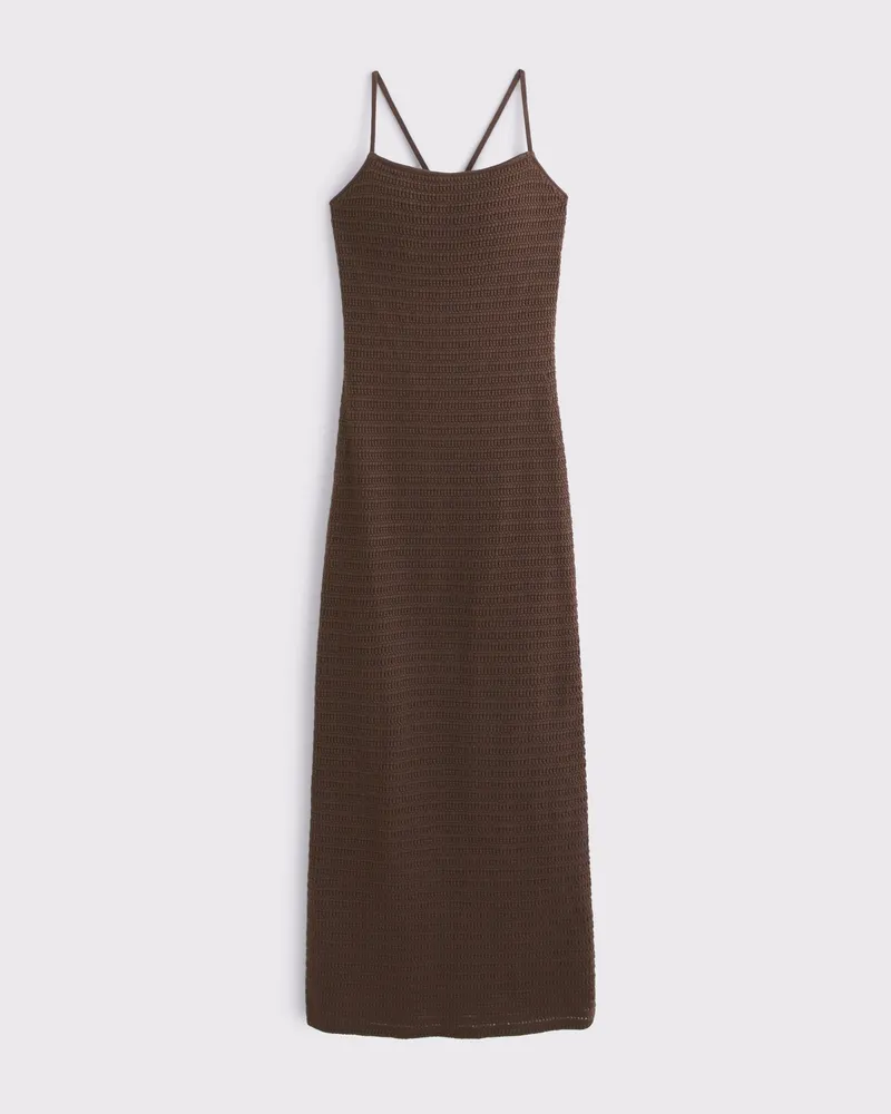 Crochet-Style Maxi Dress