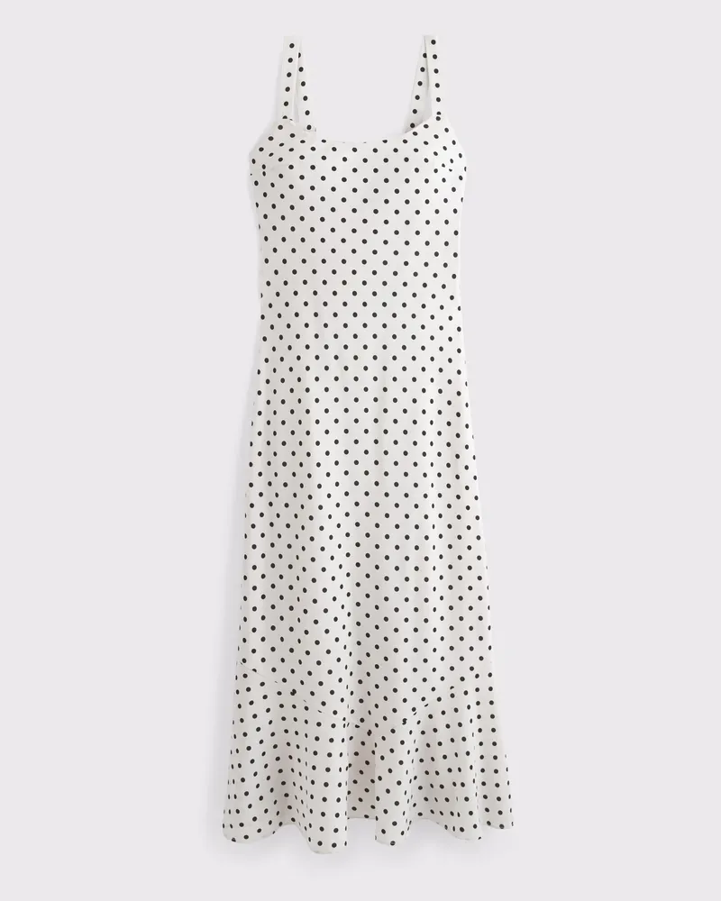 Scoopneck Slip Midi Dress