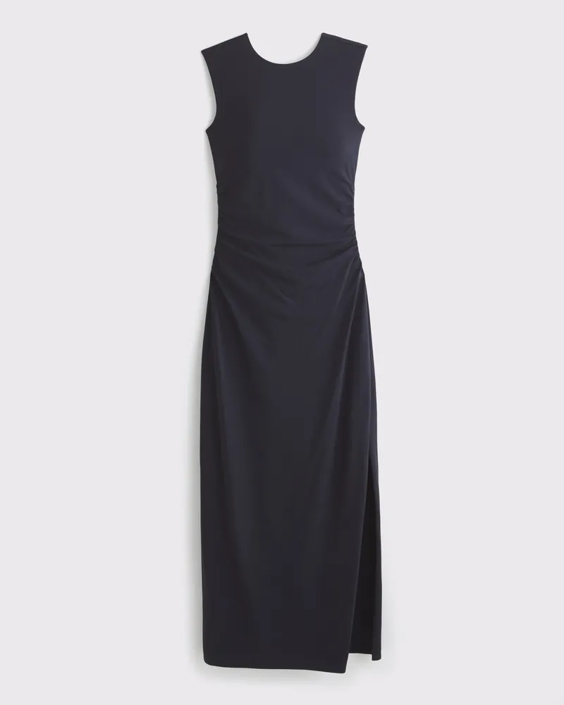 Bra-Free Open-Back Knit Midi Dress