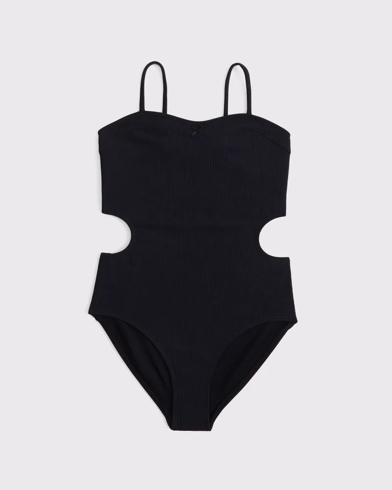 demi cup cutout one-piece swimsuit