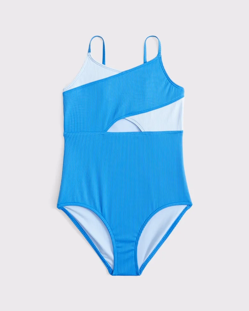 cross-wrap one-piece swimsuit