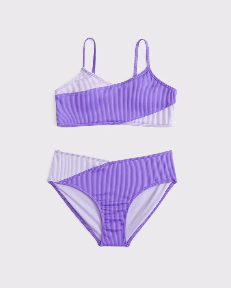 cross-wrap two-piece swimsuit