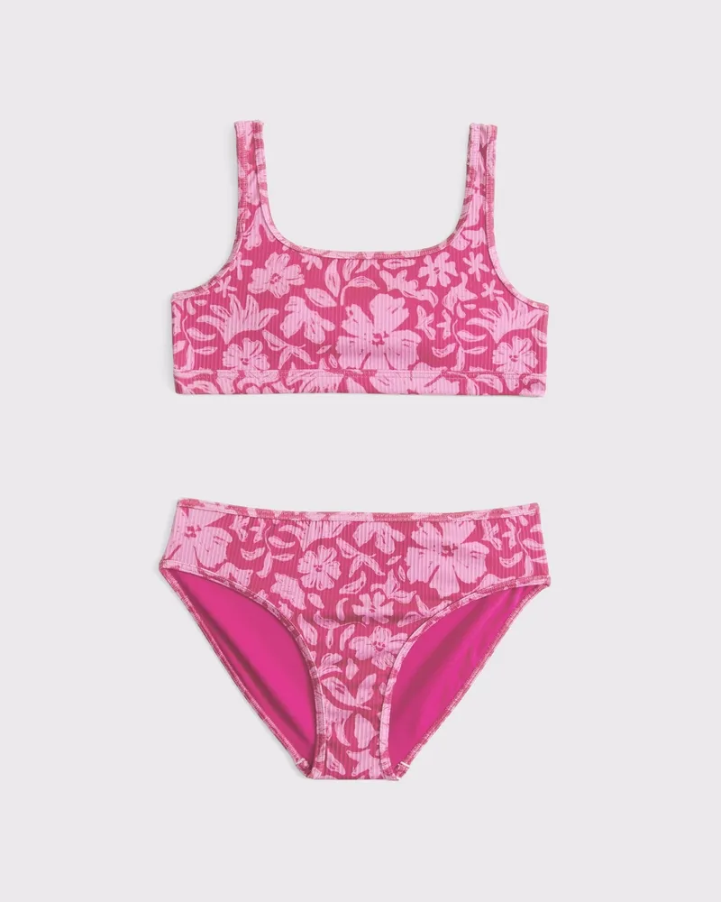 scoopneck two-piece swimsuit