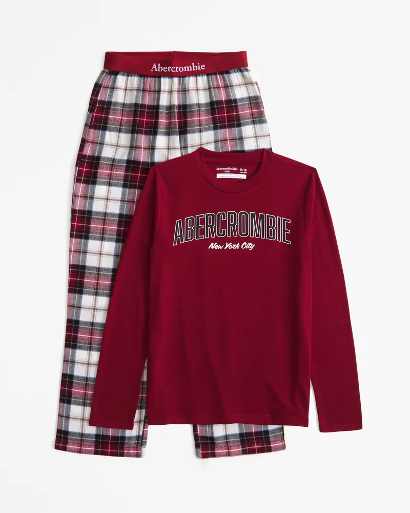 flannel pajama set