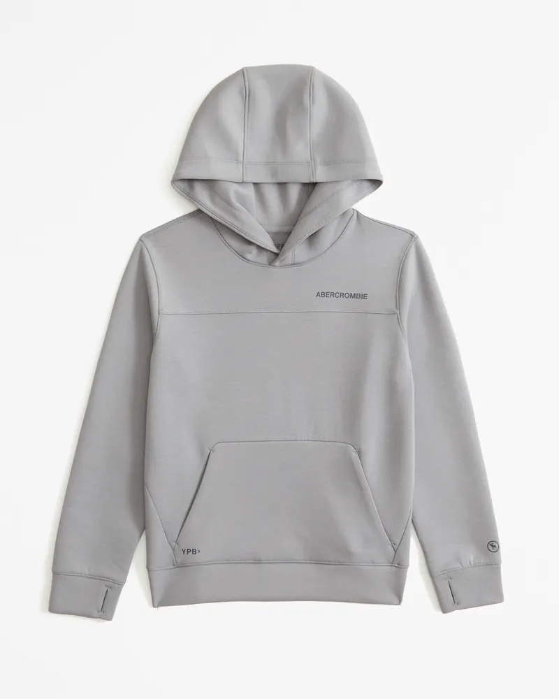 ypb neoknit active logo popover hoodie