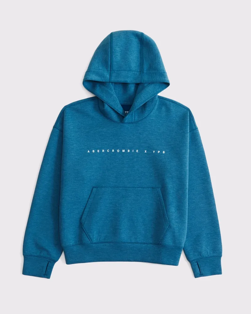 ypb neoknit active logo popover hoodie