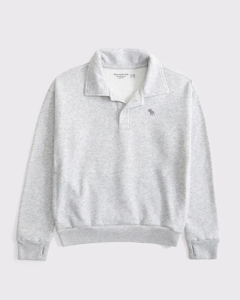 essential icon boxy polo sweatshirt