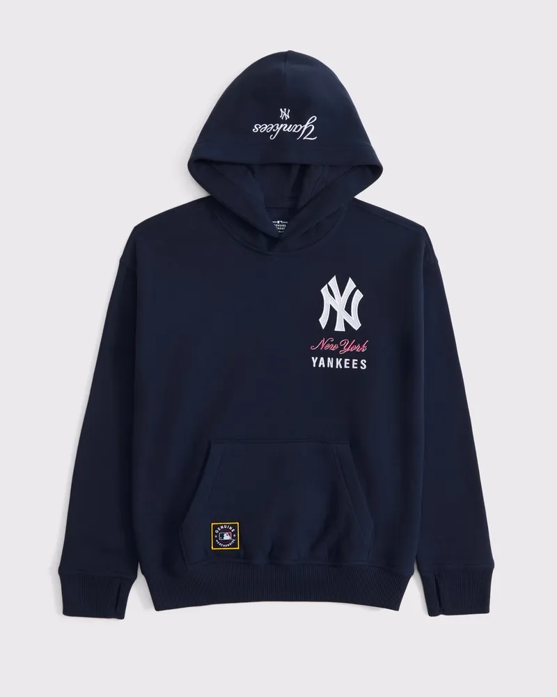 new york yankees graphic popover hoodie