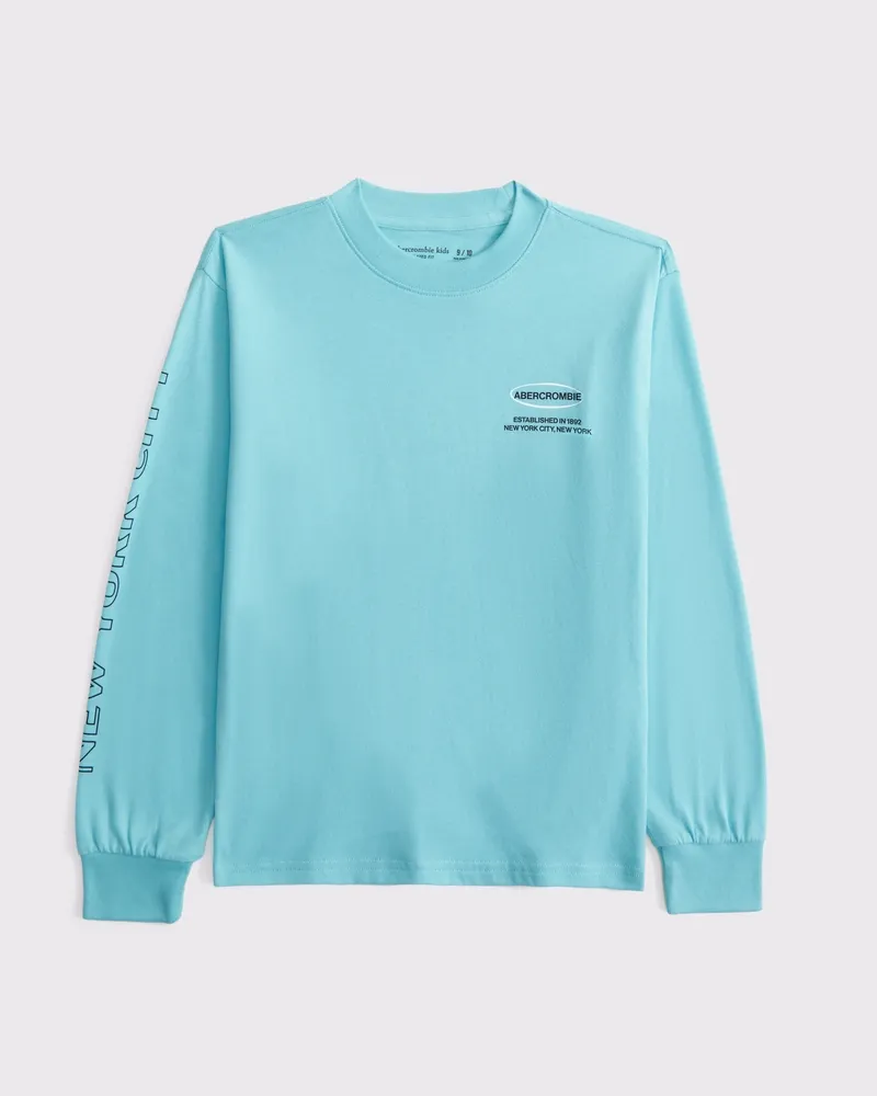 long-sleeve graphic logo tee