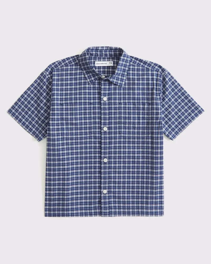 short-sleeve boxy workwear shirt