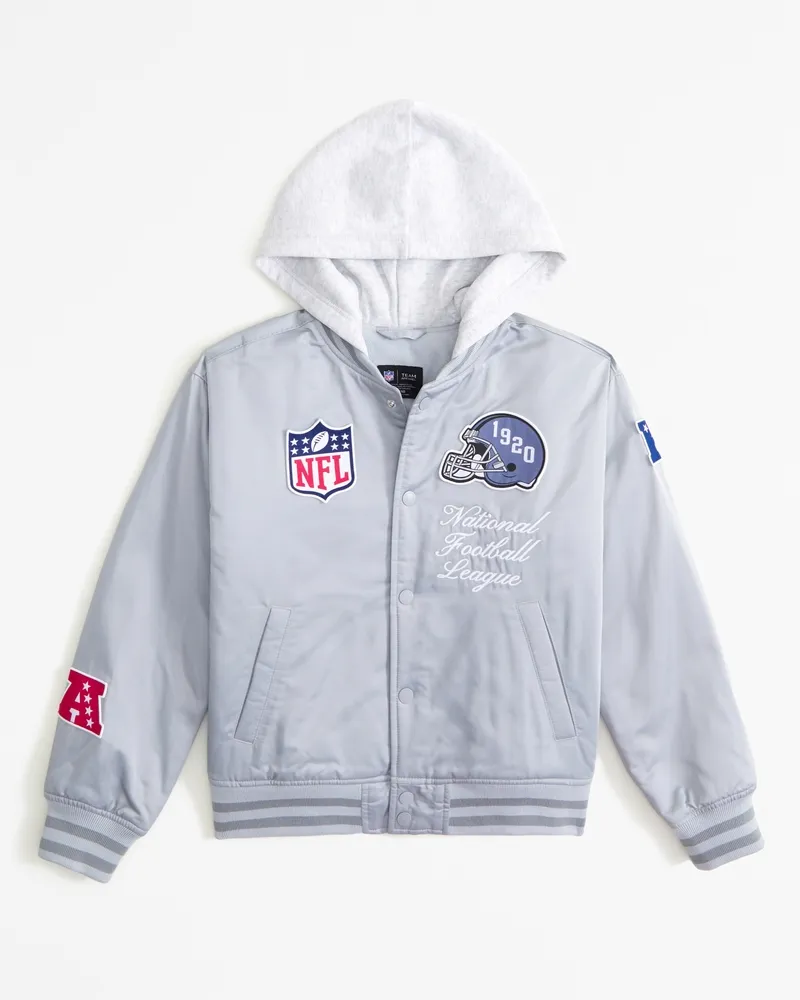 nfl hooded bomber jacket