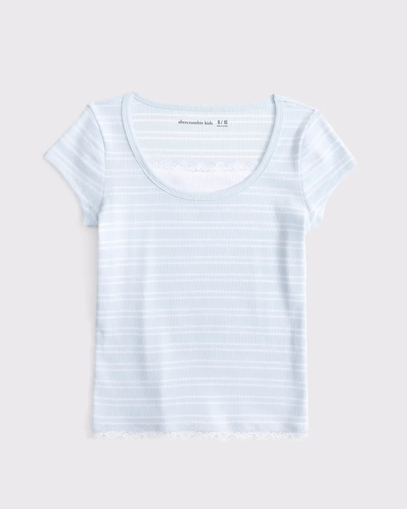 layered knit tee
