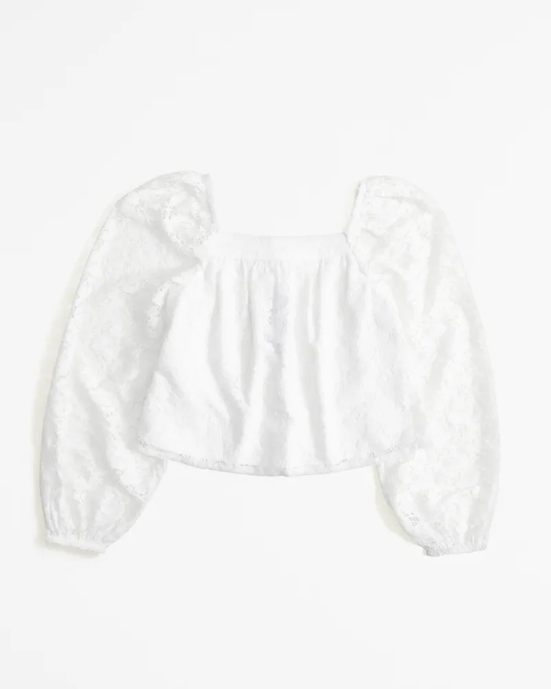 long-sleeve lace top