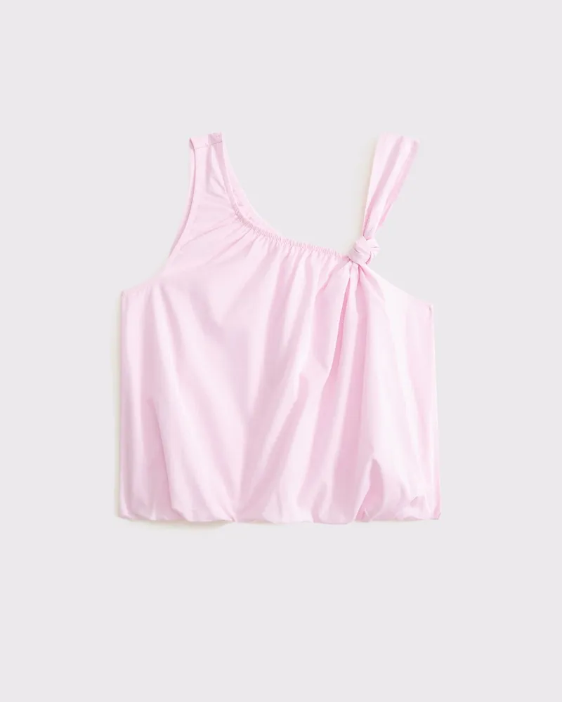 poplin asymmetrical set top