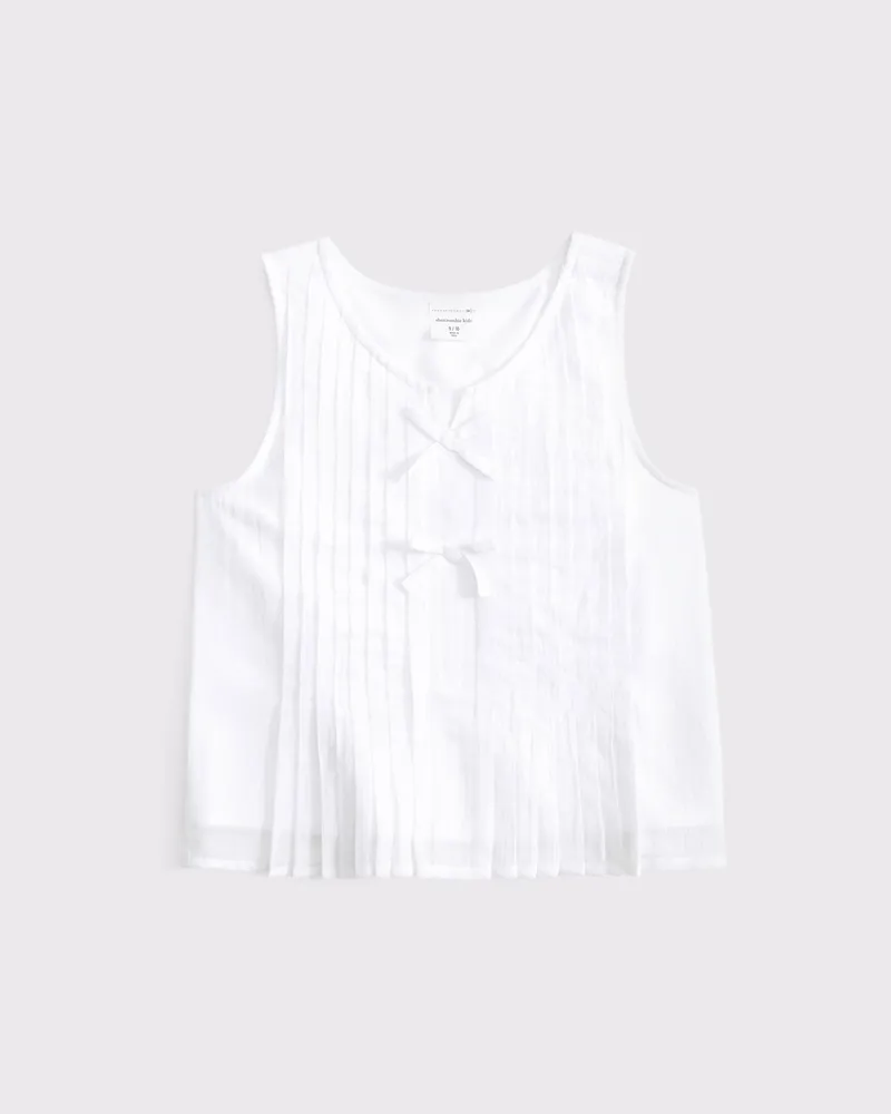 pleated bow top