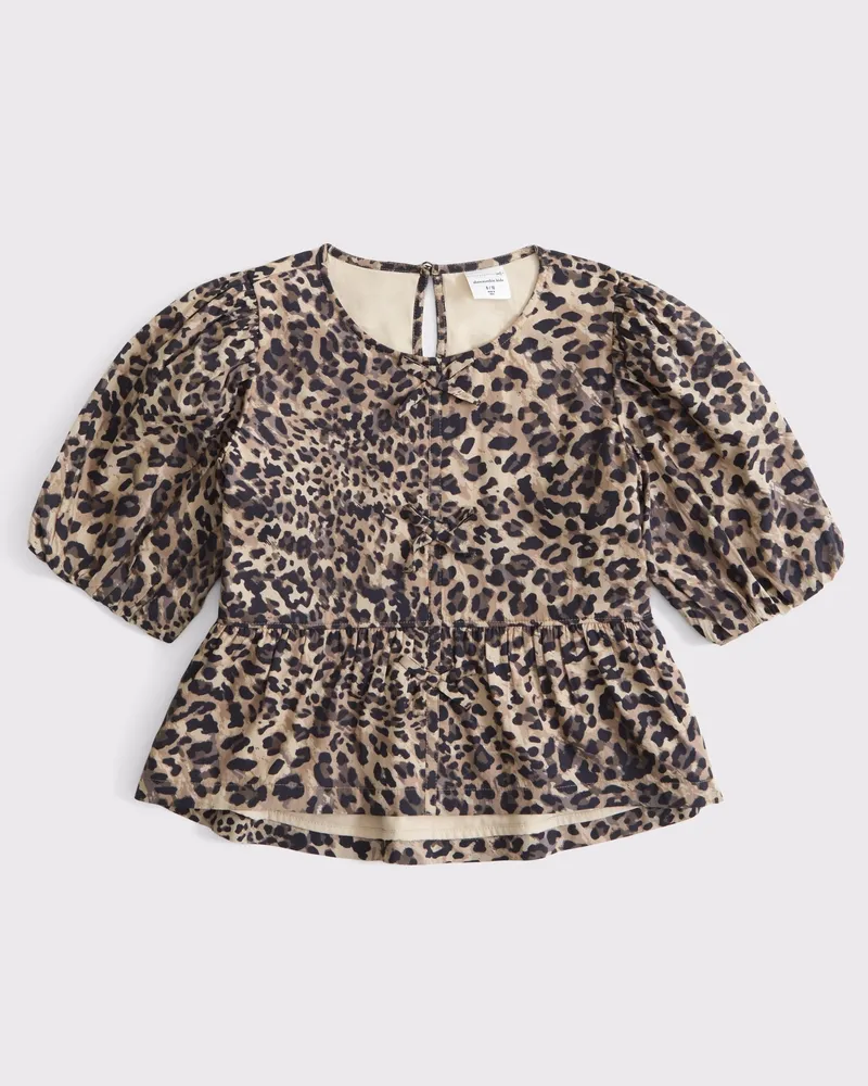 puff sleeve bow top