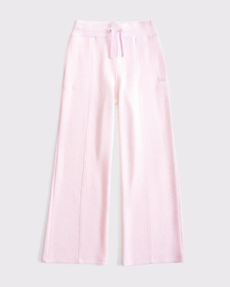 ypb textured wide leg sweatpants