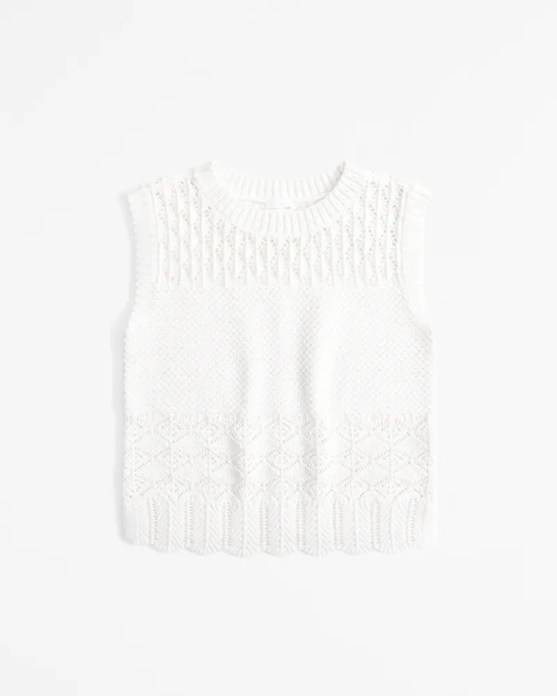 cropped sweater vest