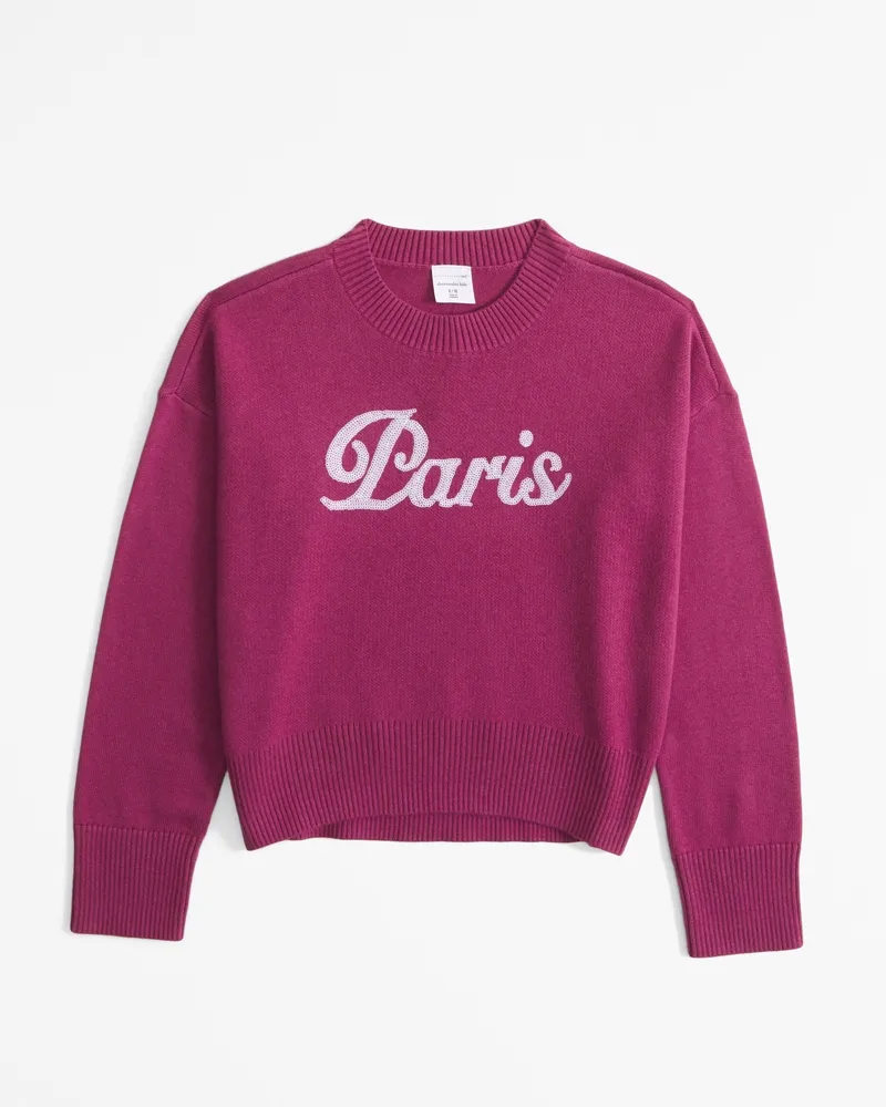 graphic crew sweater