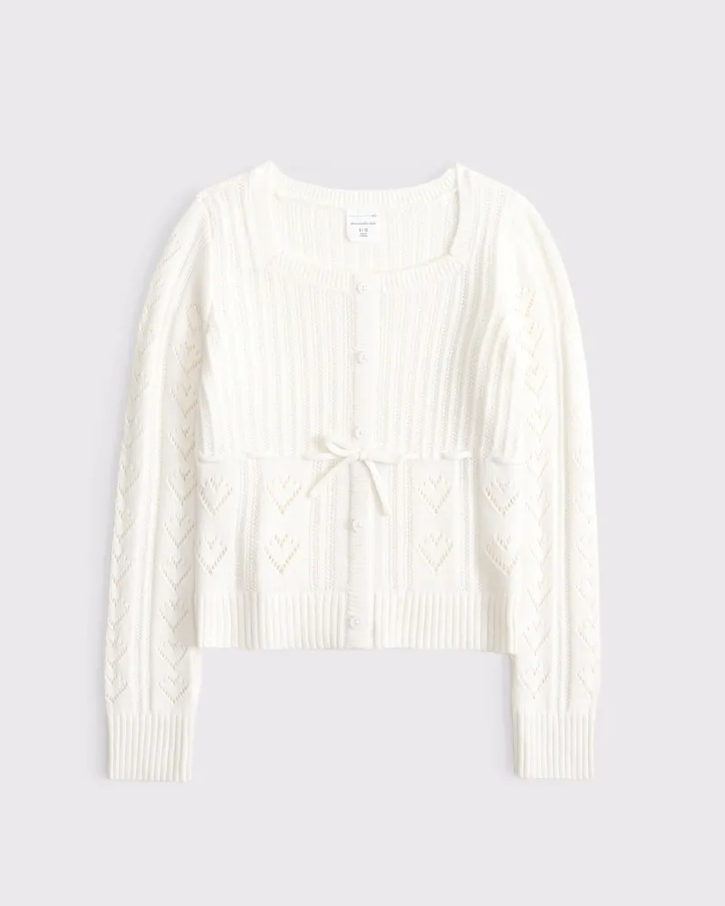 babydoll heart stitch sweater