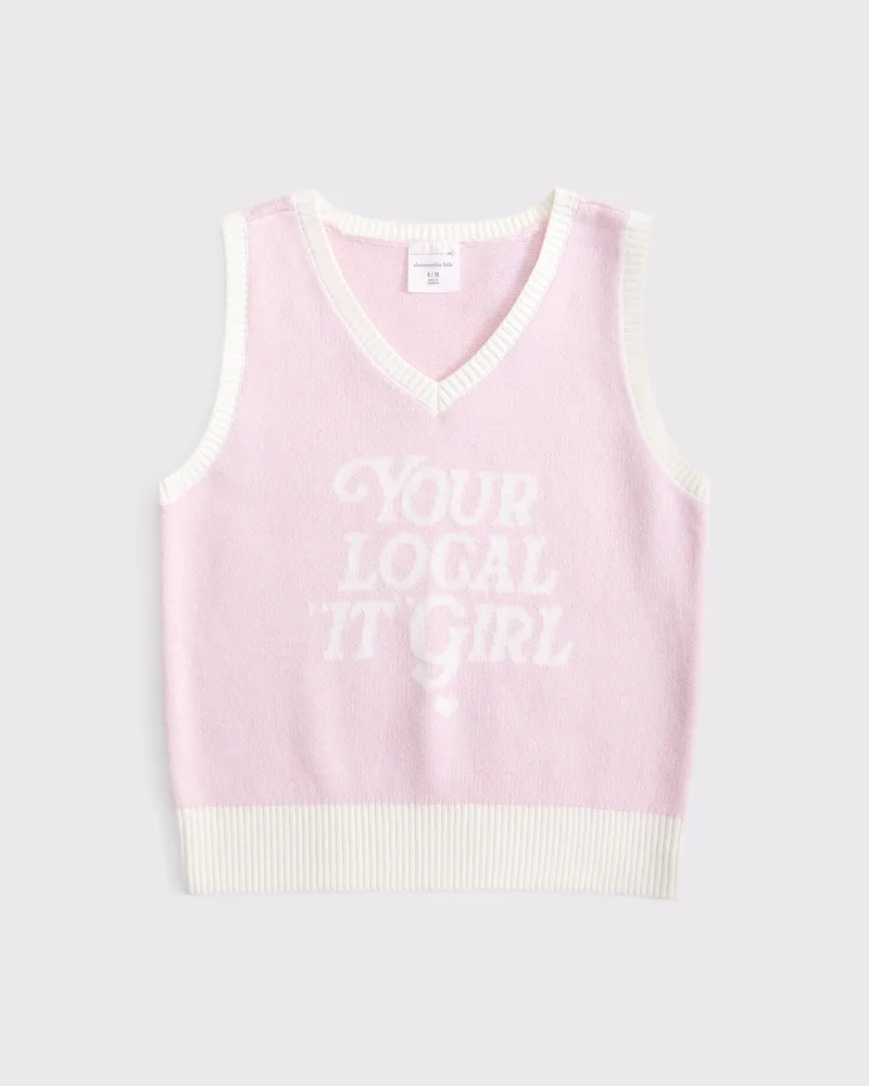 graphic sweater vest
