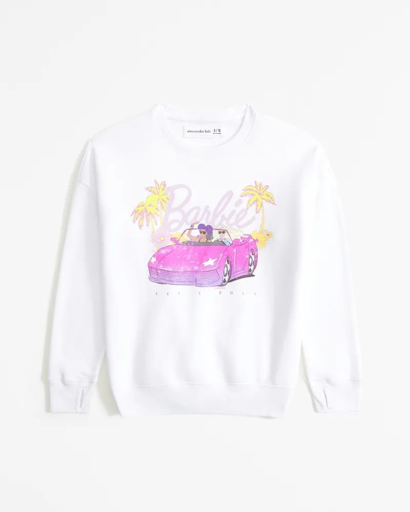 barbie graphic crew sweatshirt