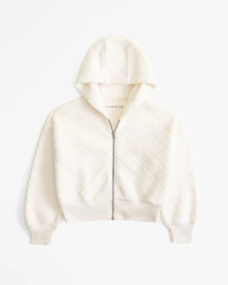 sherpa full-zip hoodie