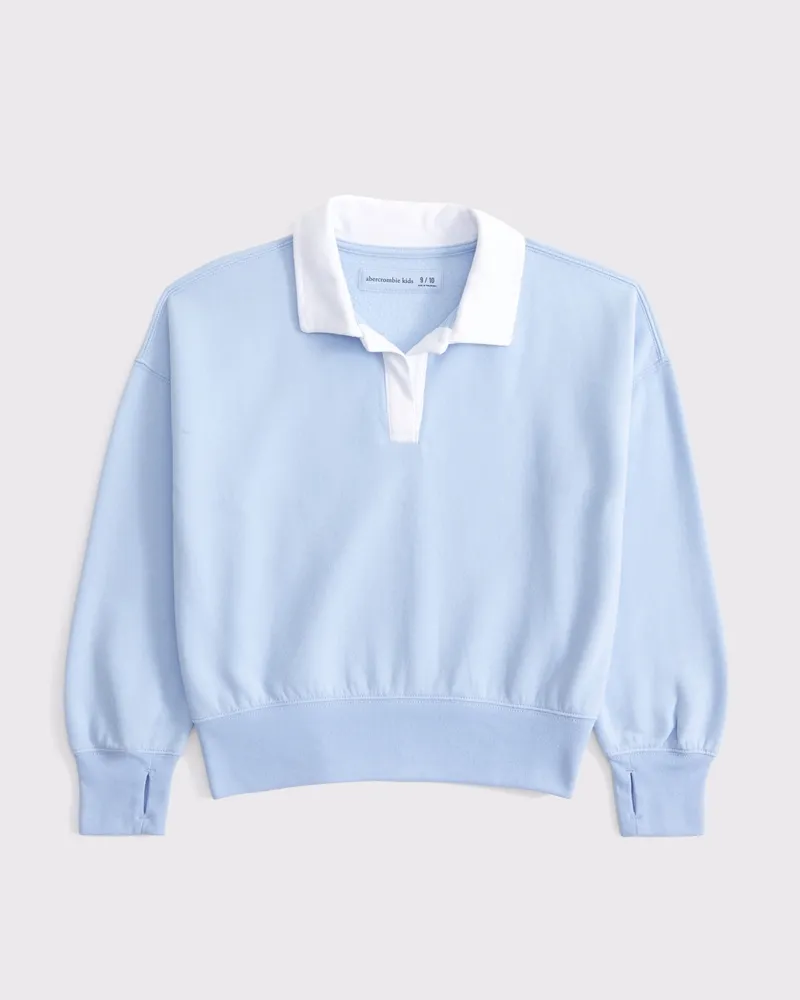collared polo sweatshirt
