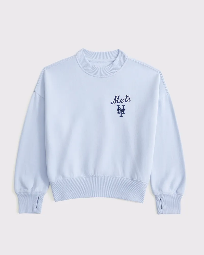 new york mets graphic crew sweatshirt