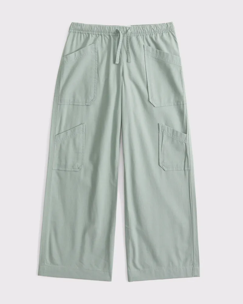 slouchy low rise baggy cargo pants