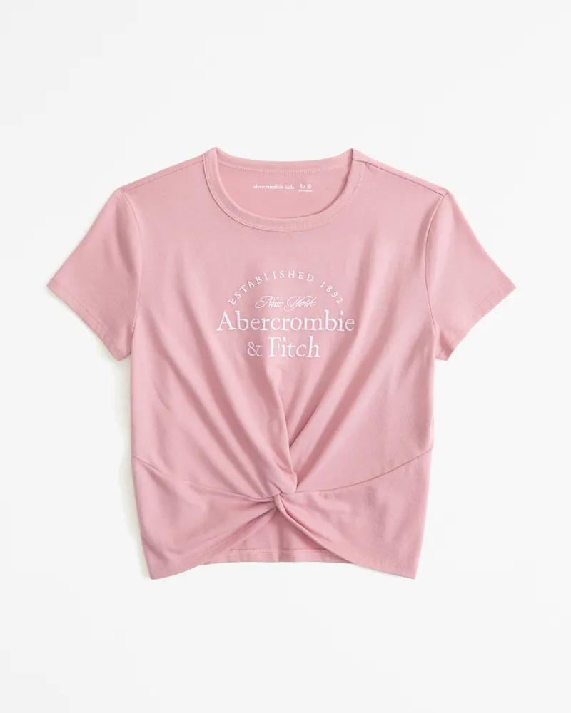 twist-front logo tee