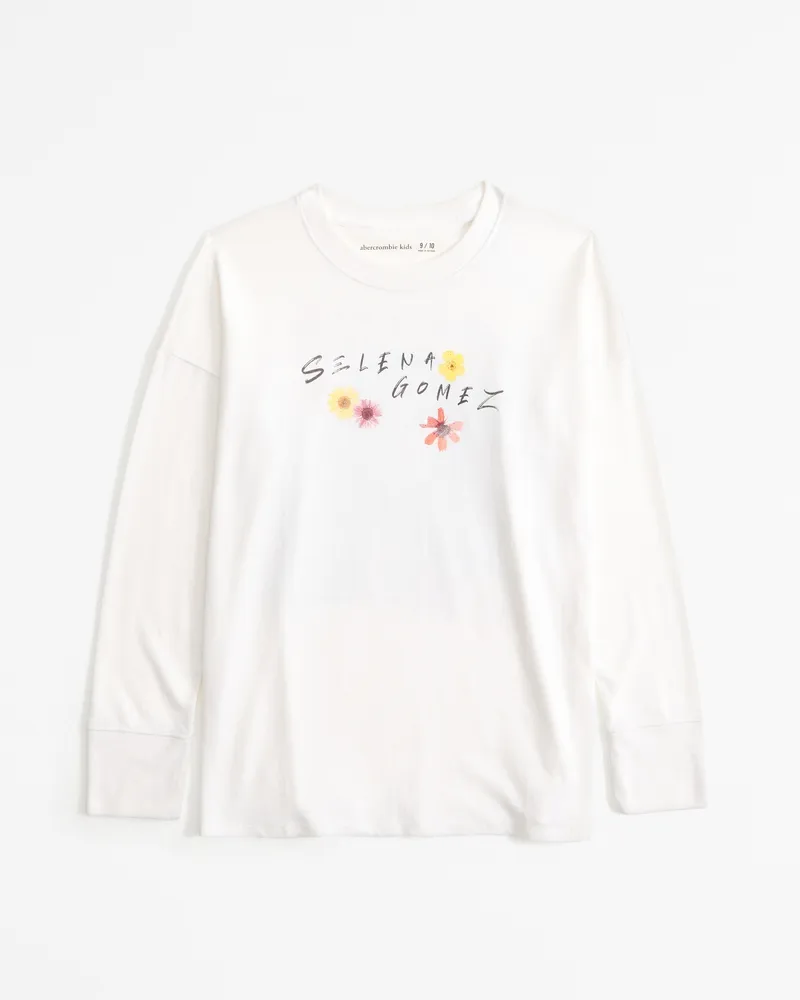 oversized long-sleeve peanuts graphic tee