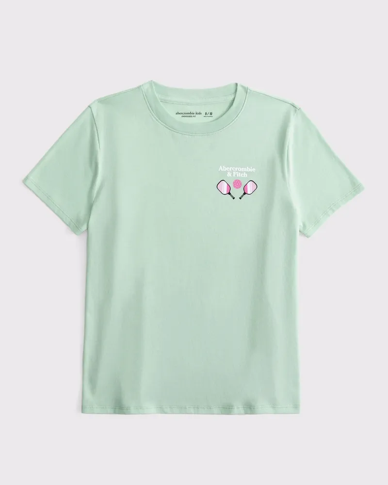 oversized graphic logo tee