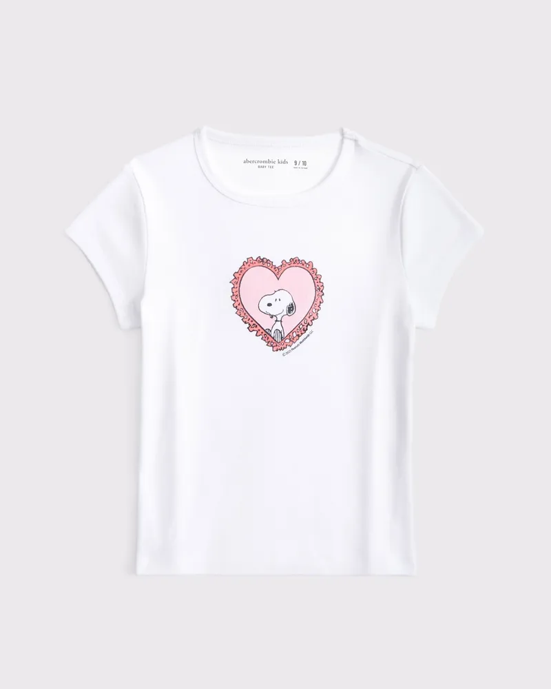 snoopy graphic baby tee