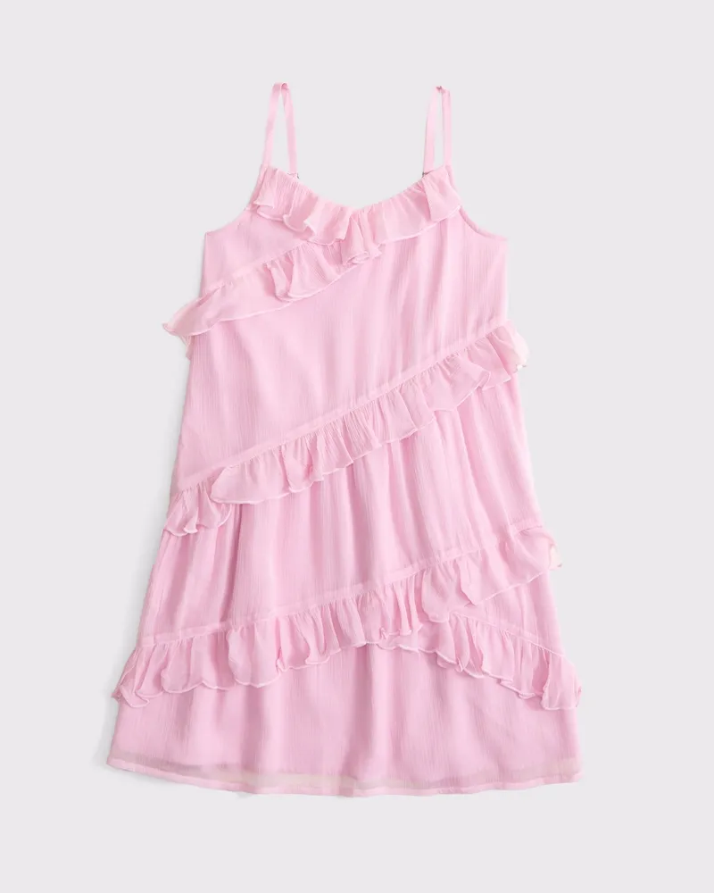 ruffle mini dress